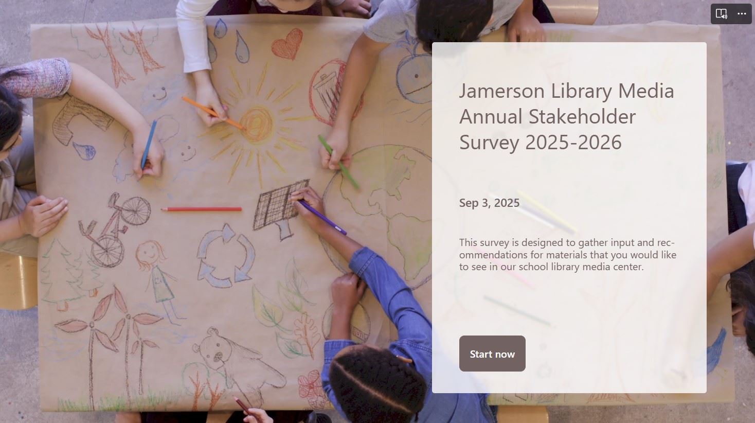  Jamerson Library Media Stakeholder Survey 2025-2026